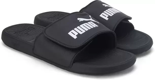 Men Slides  (Black , 8)