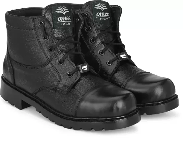 DMS Police/NCC Black Boots For Men  (Black , 8)