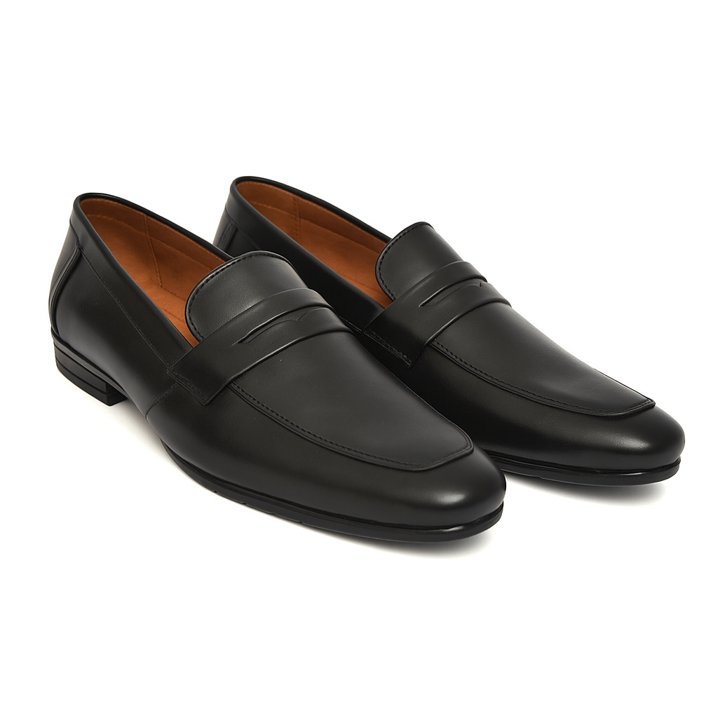 Men’s Classic Split Leather Loafers – Formal Softy Collection
