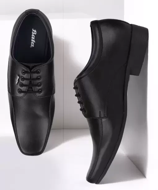 Lace Up For Men  (Black , 10)