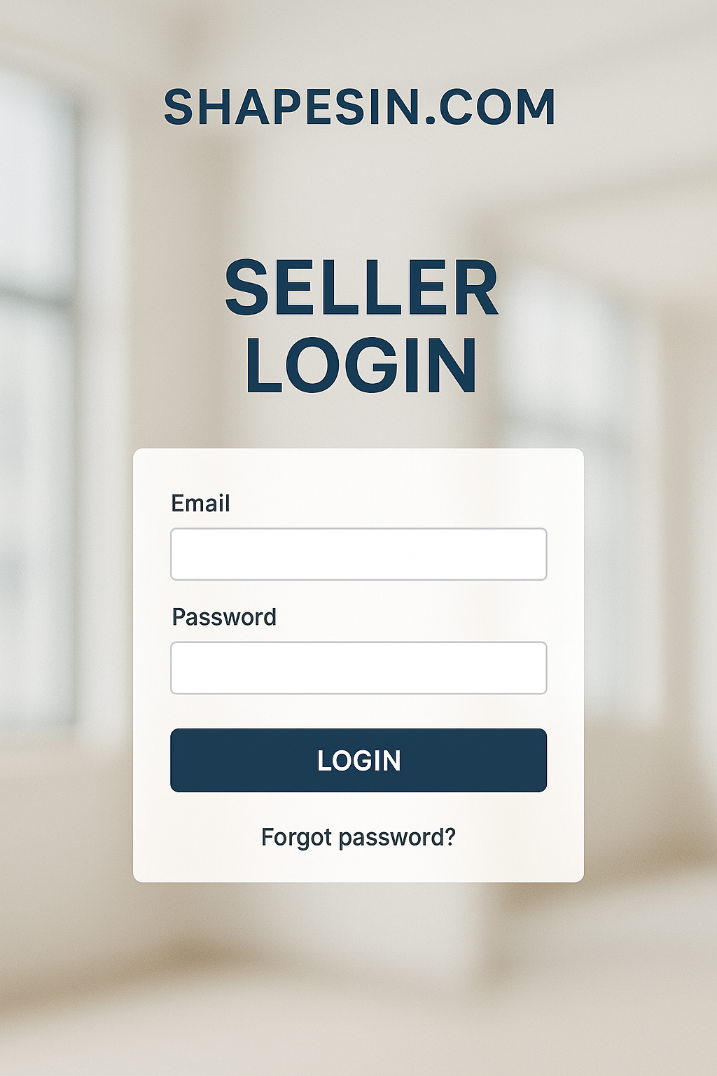 Seller Login Page Image
