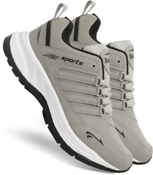 Lite Sports Shoes Running Shoes For Men  (Grey , 8)